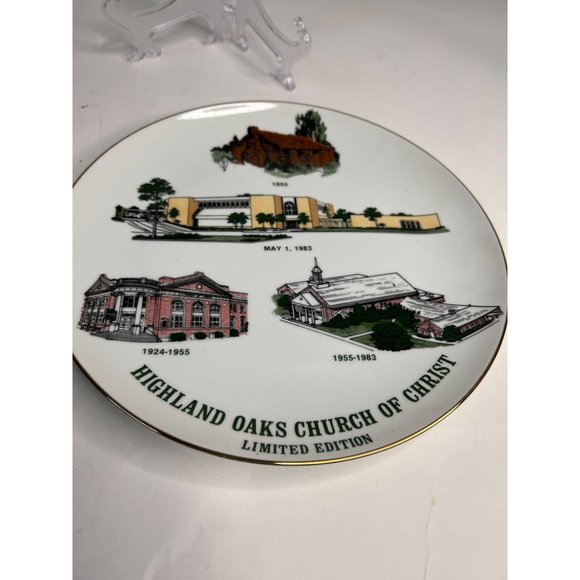 Highland Oaks Church of Christ Vintage Church Plate - Picture 8 of 16